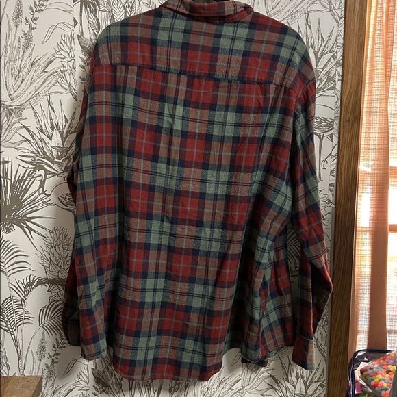 Claybrooke XL Outdoors Plaid Flannel Shirt Unisex Men Women Button Down - Picture 6 of 6